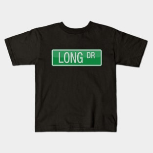 Long Drive Road Sign Kids T-Shirt